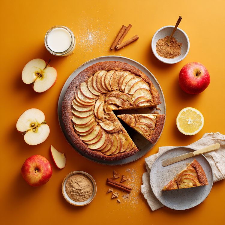 Torta di Mele Rustica con Farina di Grano Saraceno