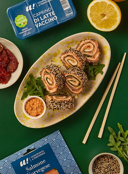 Sushi di pancarrè con salmone norvegese
