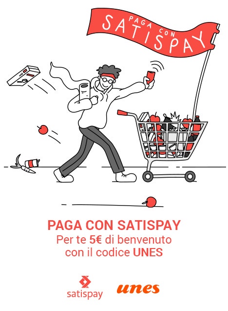 Scopri come Unes accetta i buoni pasto Satispay!