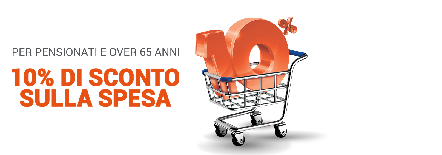 Sconto sulla spesa per pensionati e over 65 in altri U2 Supermercato